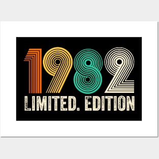 Vintage 1982 Birthday Retro 1982 For Men Women born in 1982 Posters and Art